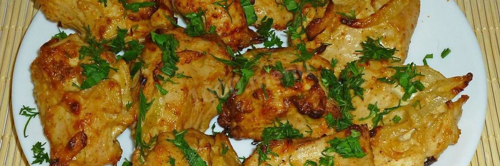 Шашлык из курицы с луком