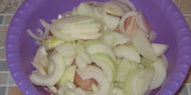 шашлык из курицы в майонезе