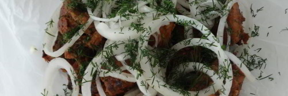 Шашлык из мяса на сковороде