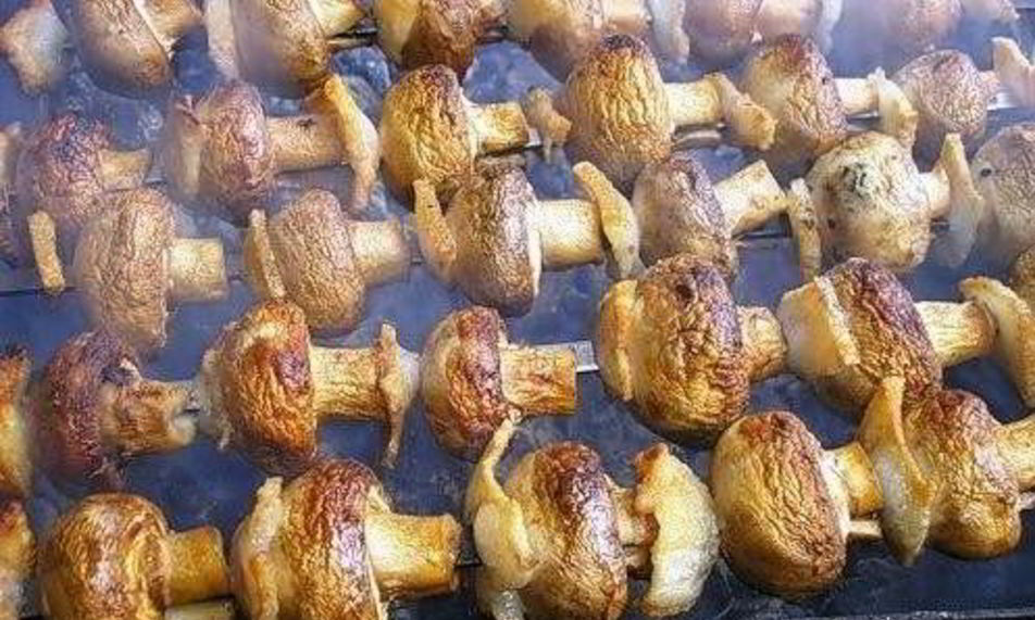 Рецепт шашлык из овощей и грибов
