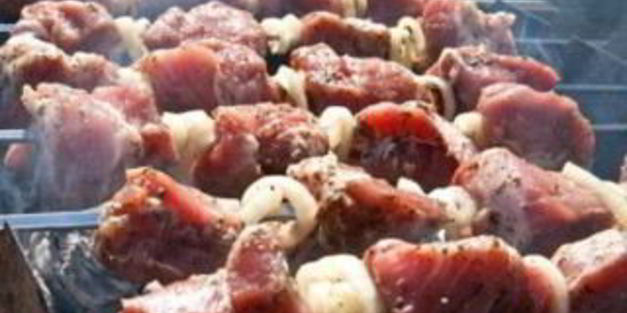 шашлык из речной рыбы