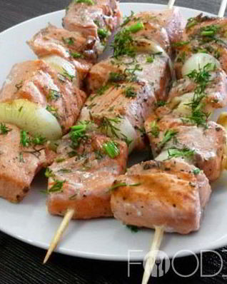 Шашлык из семги