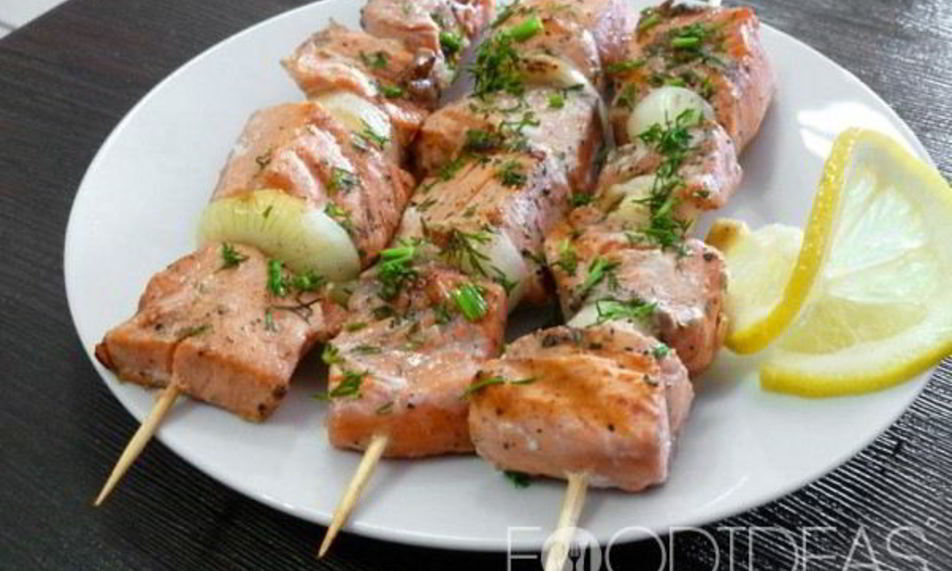 Рецепт шашлык из семги