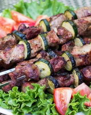 Шашлык из шейки свинины