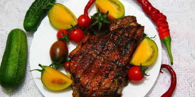 шашлык из свинины на косточке