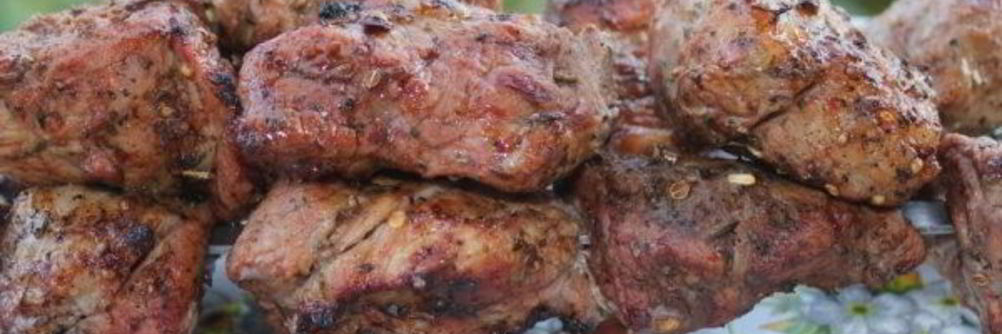 Шашлык из свинины с лимоном