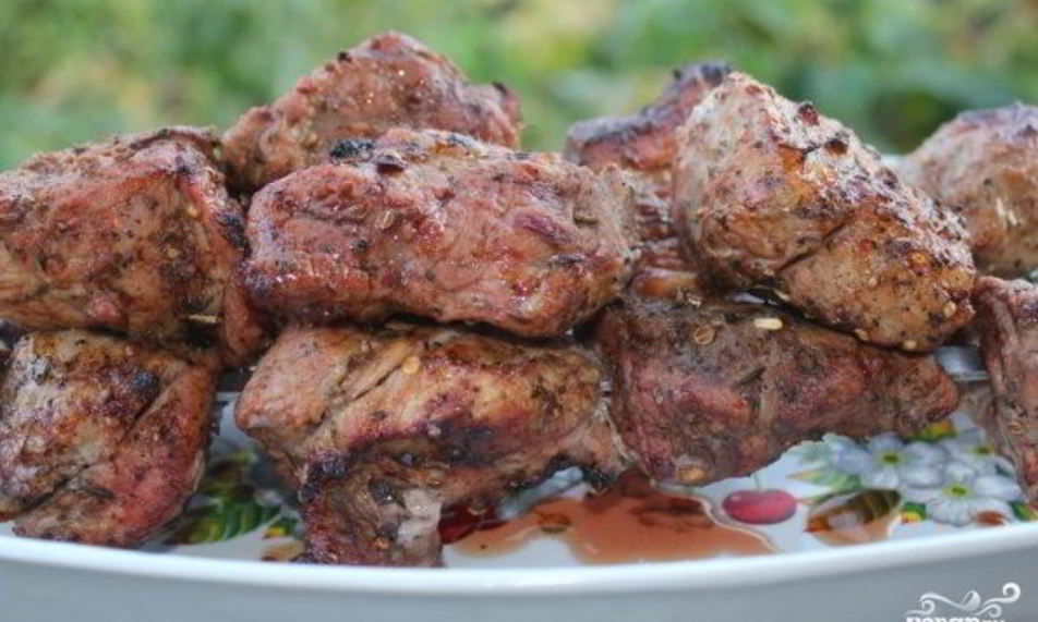 Рецепт шашлык из свинины с лимоном