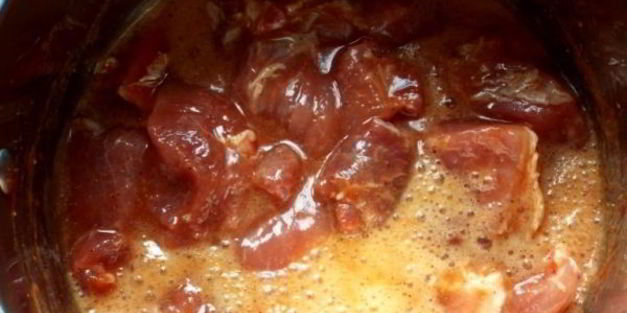 шашлык из свинины с винным уксусом