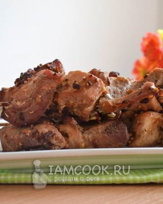 Шашлык из свинины в банке в духовке