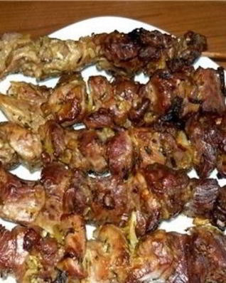 Шашлык из свинины в духовке в банке