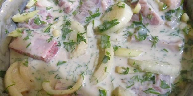 шашлык из свиных ребрышек