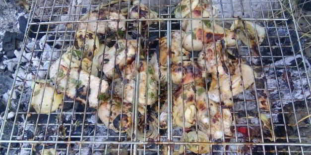 шашлык из свиных ребрышек