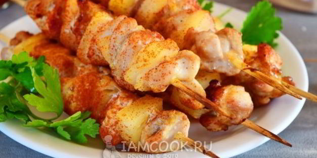 шашлык на шпажках в духовке на противне