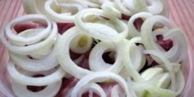 шашлык на сковороде из свинины