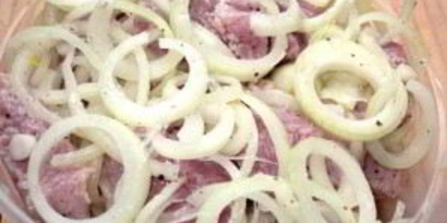 шашлык на сковороде из свинины