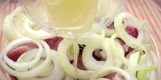 шашлык на сковороде из свинины