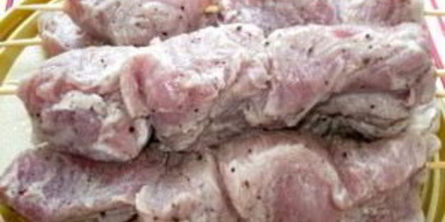 шашлык на сковороде из свинины