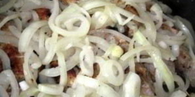 шашлык на сковороде из свинины