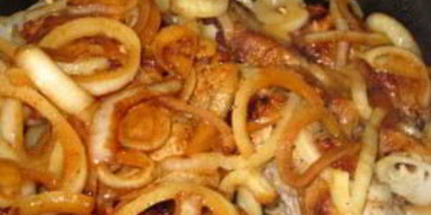 шашлык на сковороде из свинины