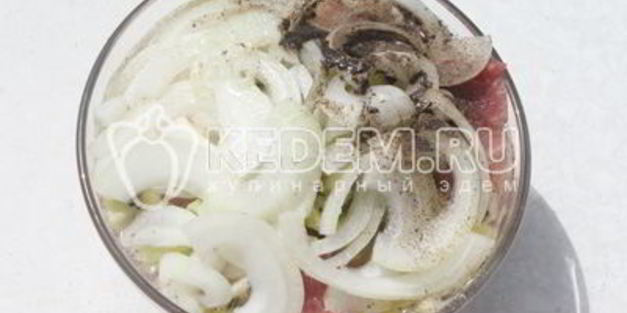 шашлык с киви