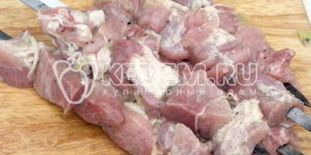 шашлык с киви