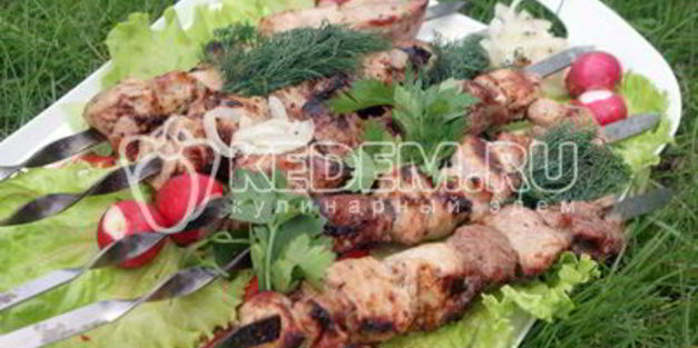 шашлык с киви