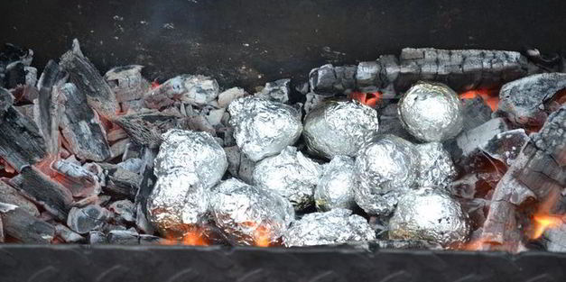 шашлык с овощами