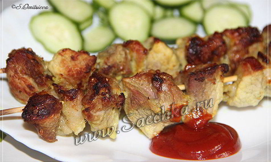 Рецепт шашлык в духовке