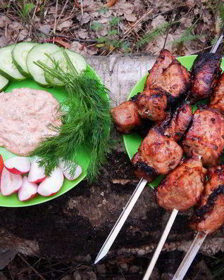 Шашлык в луковом маринаде