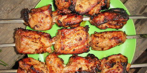 шашлык в луковом маринаде