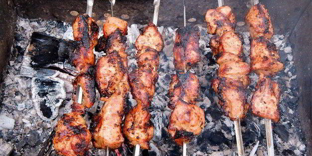 шашлык в луковом маринаде