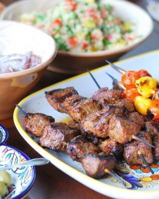 Шашлык в вине