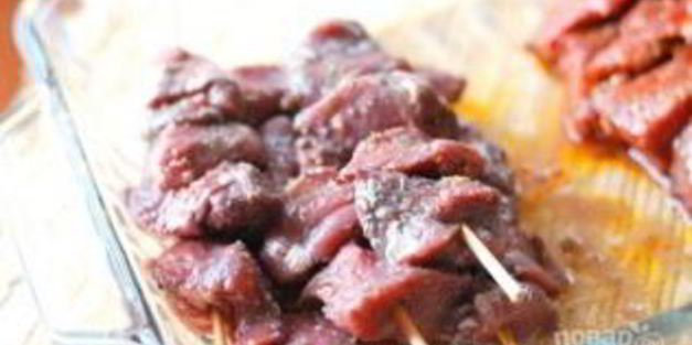 шашлык в вине