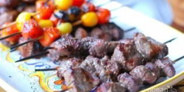 шашлык в вине