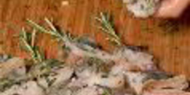 шашлыки из рыбы с креветками