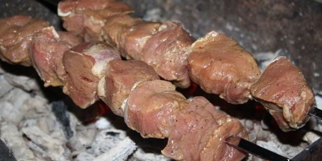 экспресс-шашлык из свиной вырезки без маринования