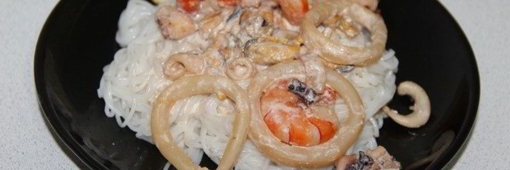 Стеклянная лапша с морепродуктами