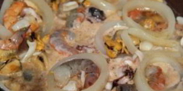 стеклянная лапша с морепродуктами