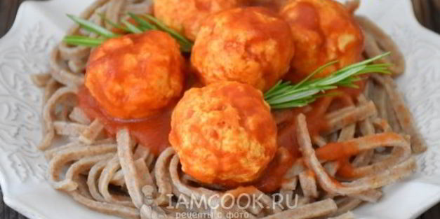 куриные тефтели в томатном соусе