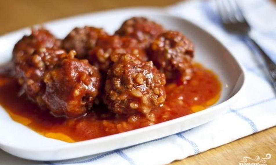 Рецепт тефтели с рисом в томатном соусе