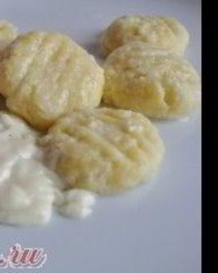 Творожные ньокки со сливочным соусом