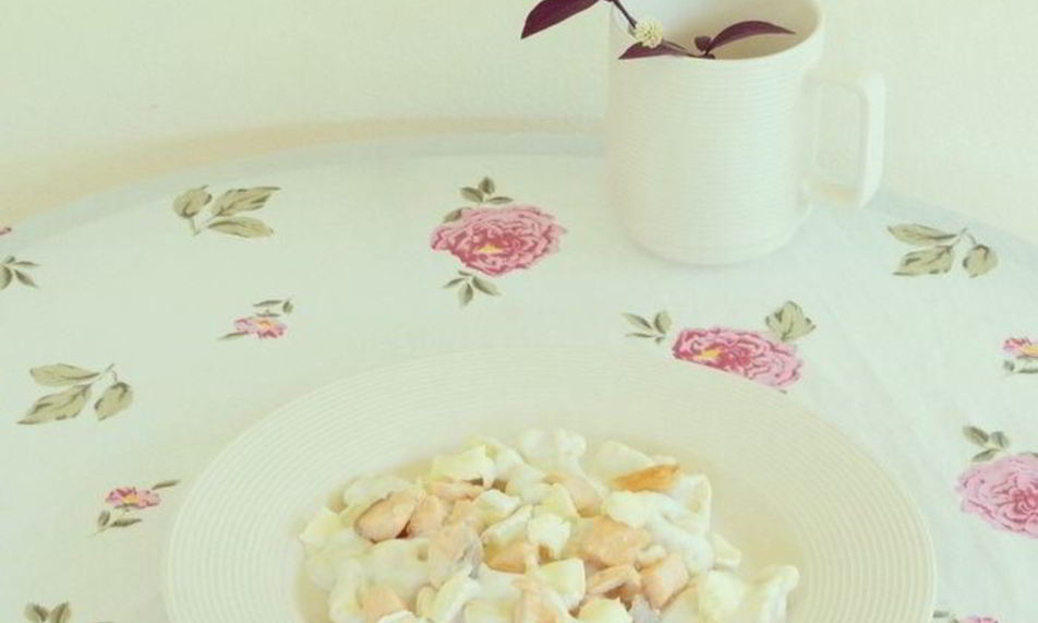 Рецепт тыквенные ньокки в соусе бешамель с форелью и сыром бри