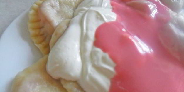 вареники с клубникой