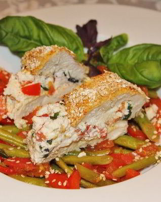 Венгерский гарнир и куриное филе с рикоттой