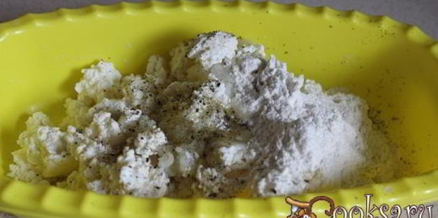 жареные картофельно-творожные клецки