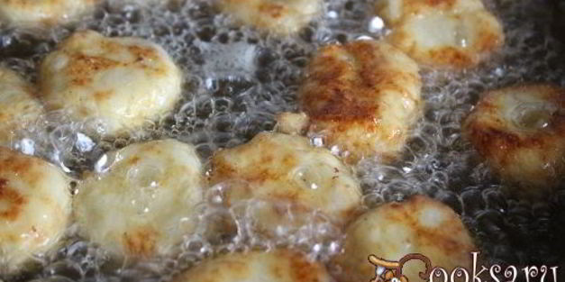 жареные картофельно-творожные клецки