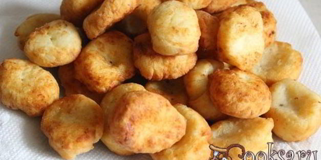 жареные картофельно-творожные клецки