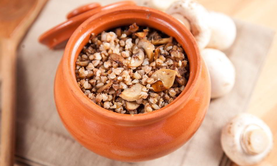 Рецепт гречка с грибами