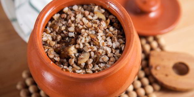 гречка с грибами