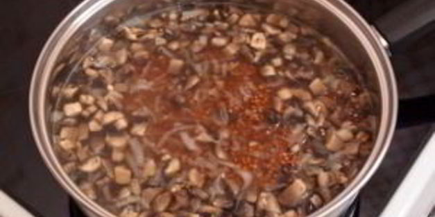 гречневая каша с грибами